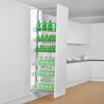 Tủ đồ khô NewEra cánh kéo inox nan 304 6 tầng 6 rổ NE666.400