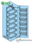 Kệ tủ đồ khô cánh mở 6 TẦNG, 12 RỔ – MÃ NE566.450 15