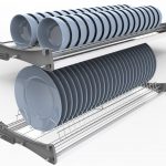 Giá bát đĩa cố định inox 304 NE855.900 2
