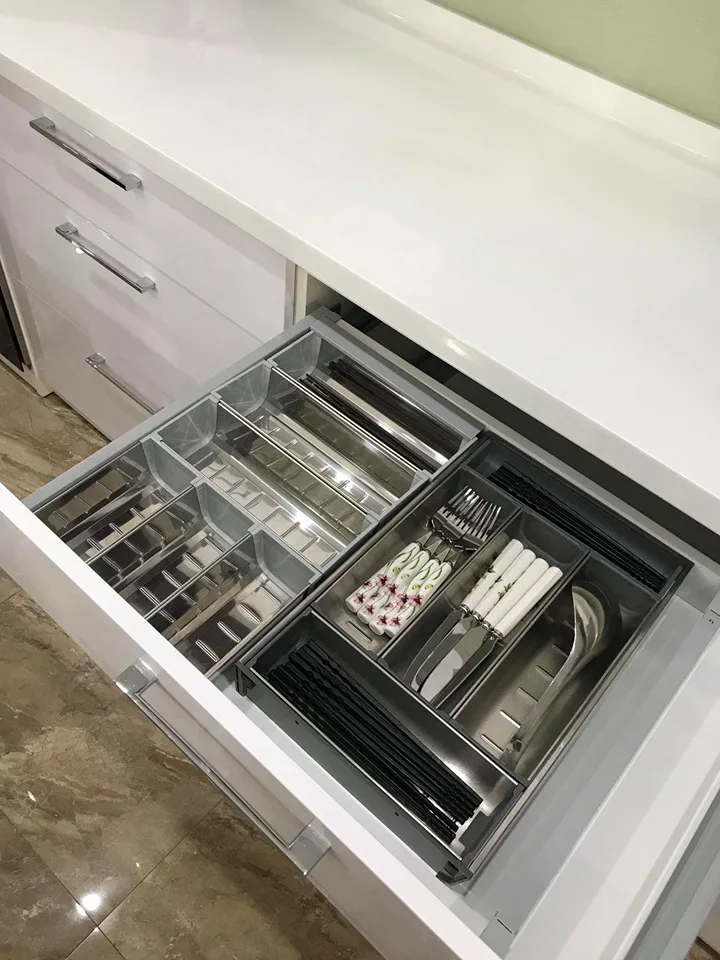 Khay chia thìa dĩa NewEra inox 304 sâu 450mm NE655.450 4