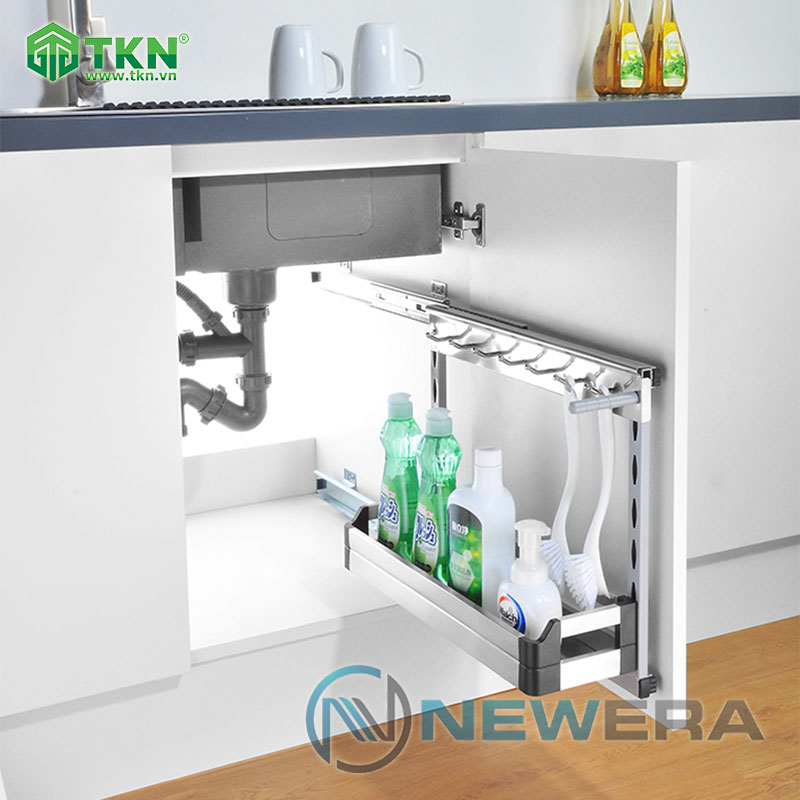 Giá để nước rửa chén, lót nồi, chất liệu inox hộp 304, rộng 250mm NE355.250ER 2