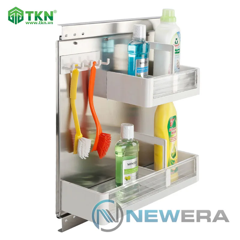 Ngăn để nước rửa chén, dụng cụ lau chùi inox 304 NE555.200 2