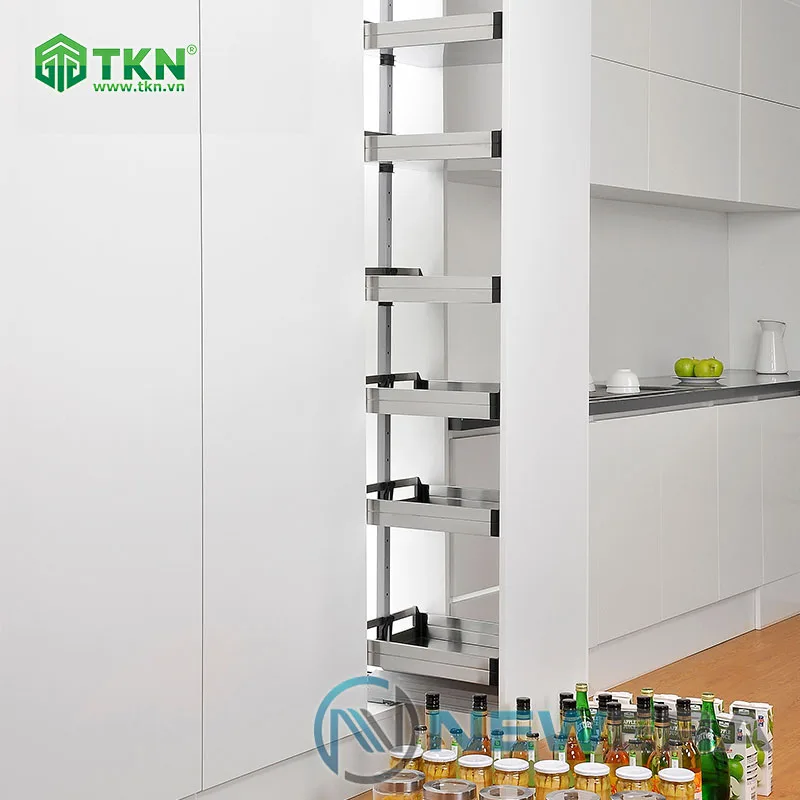 Tủ đồ khô NewEra cánh kéo inox hộp 304 6 tầng 6 rổ NE566.400 4