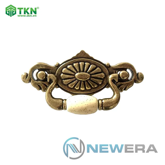 Tay nắm tủ hợp kim kẽm cổ điển Châu Âu NE5038.096CF