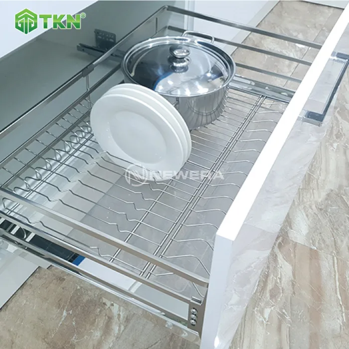 Giá để xoong nồi bát đĩa NewEra 700mm inox nan 304 NE277.700 3