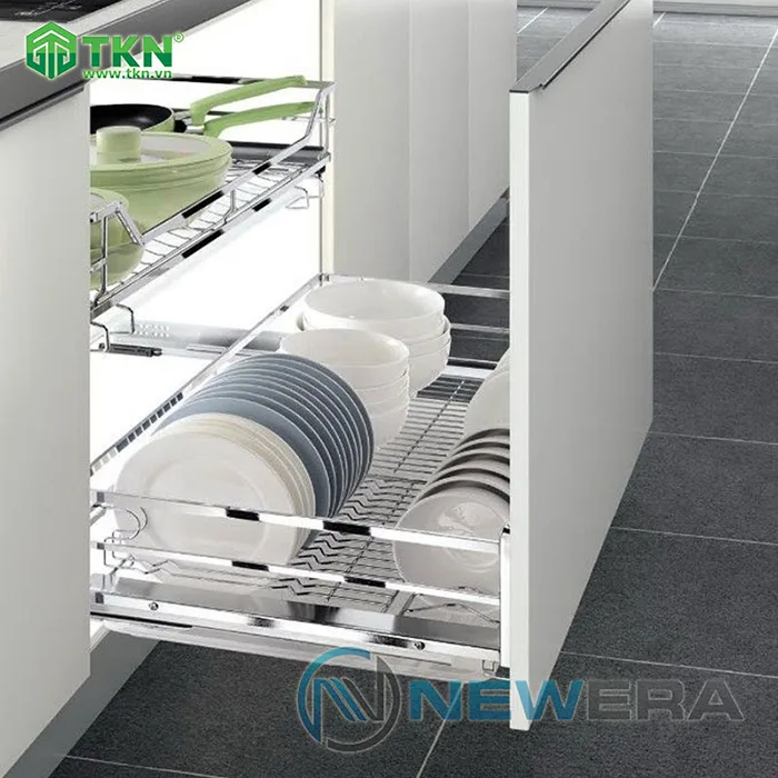 Giá để xoong nồi bát đĩa NewEra 700mm inox nan 304 NE277.700