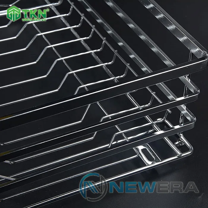 Giá để xoong nồi bát đĩa NewEra 700mm inox nan 304 NE277.700 4
