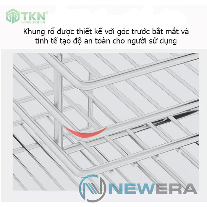 Newera NE030740C với khung rổ bo tròn, bắt mắt