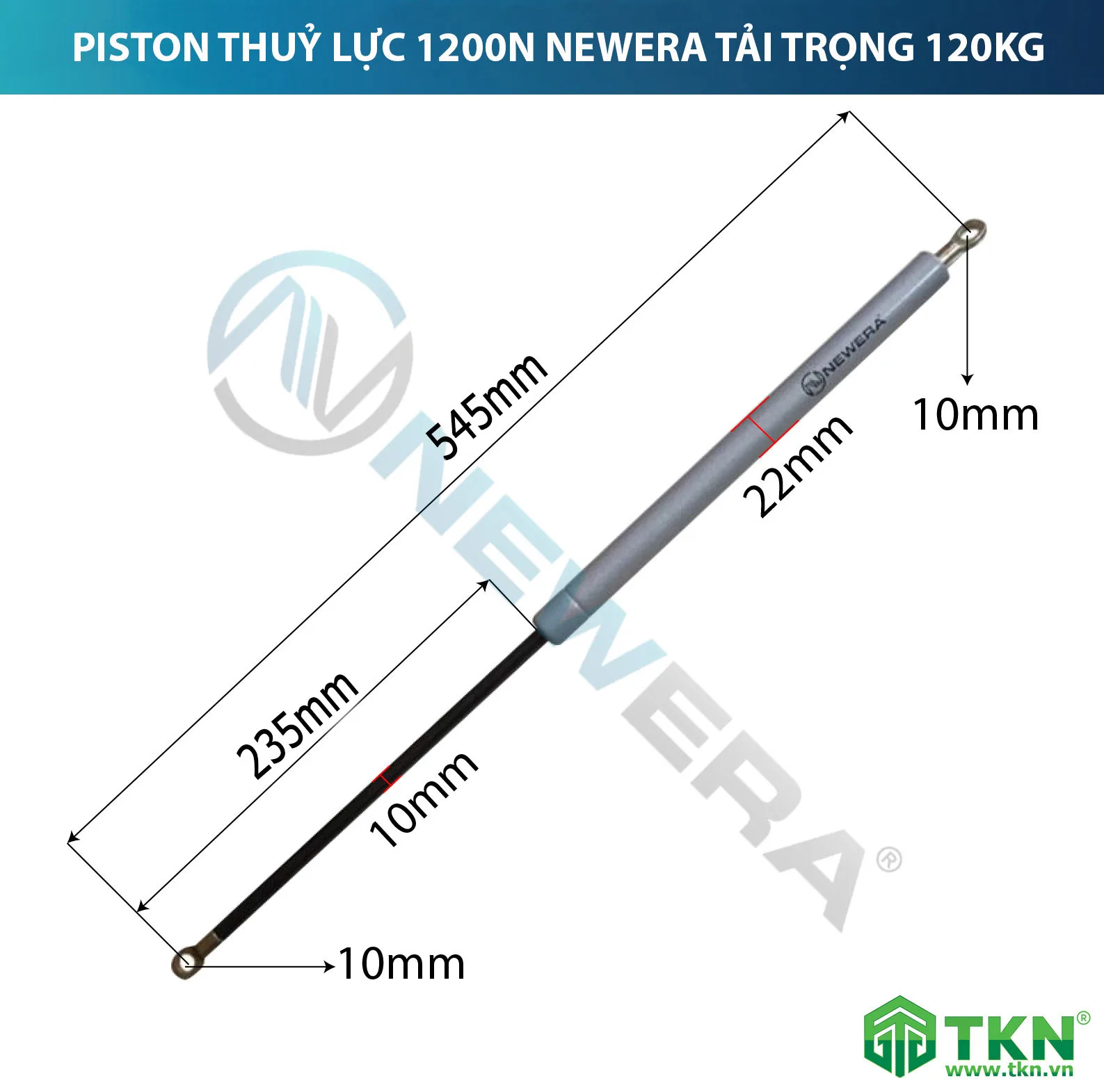 Piston giường gấp NewEra tải trọng 120kg 999A.1200