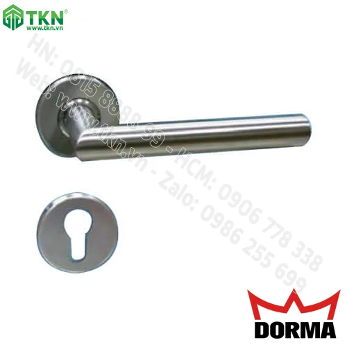 Khoá cửa tay gạt Dorma inox rỗng cao cấp dài 135mm TH123
