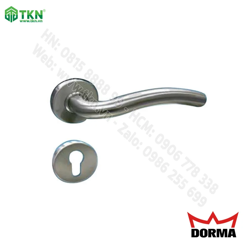 Khoá cửa tay gạt Dorma inox rỗng cao cấp dài 142mm TH124