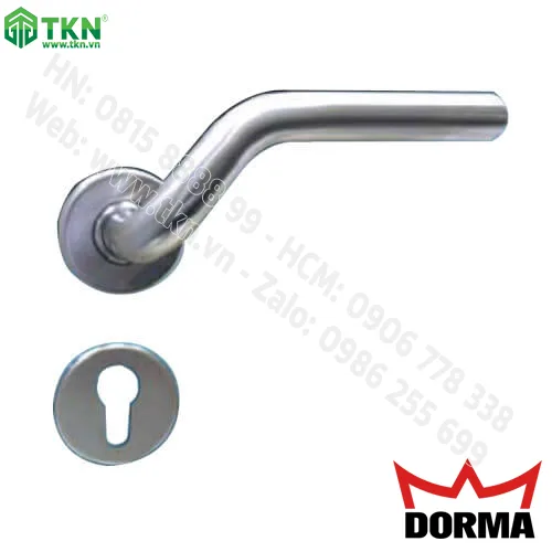 Khoá cửa tay gạt Dorma inox rỗng cao cấp dài 145mm TH125