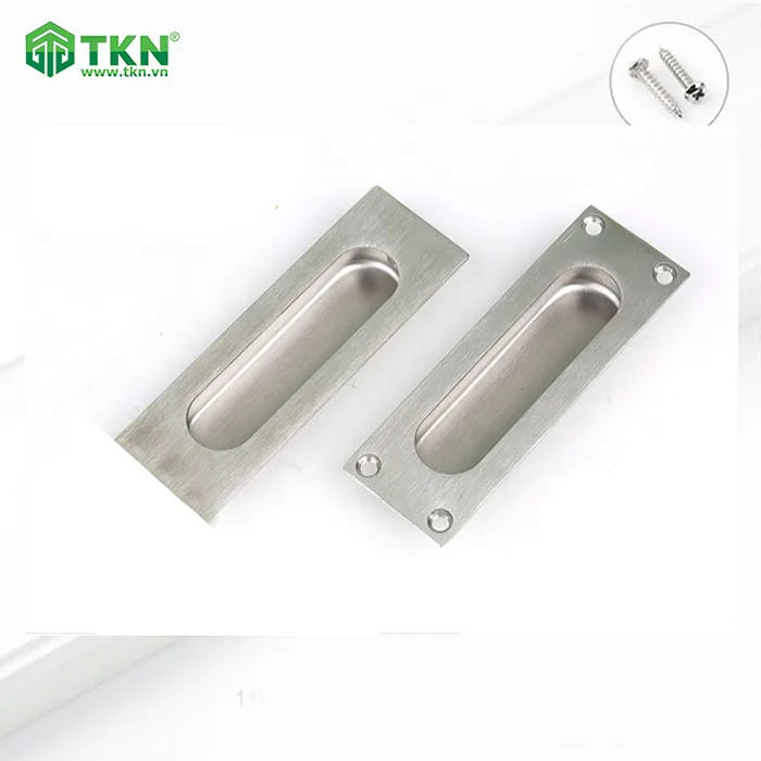 Tay nắm âm hợp kim thép màu inox mờ YFP-020 2