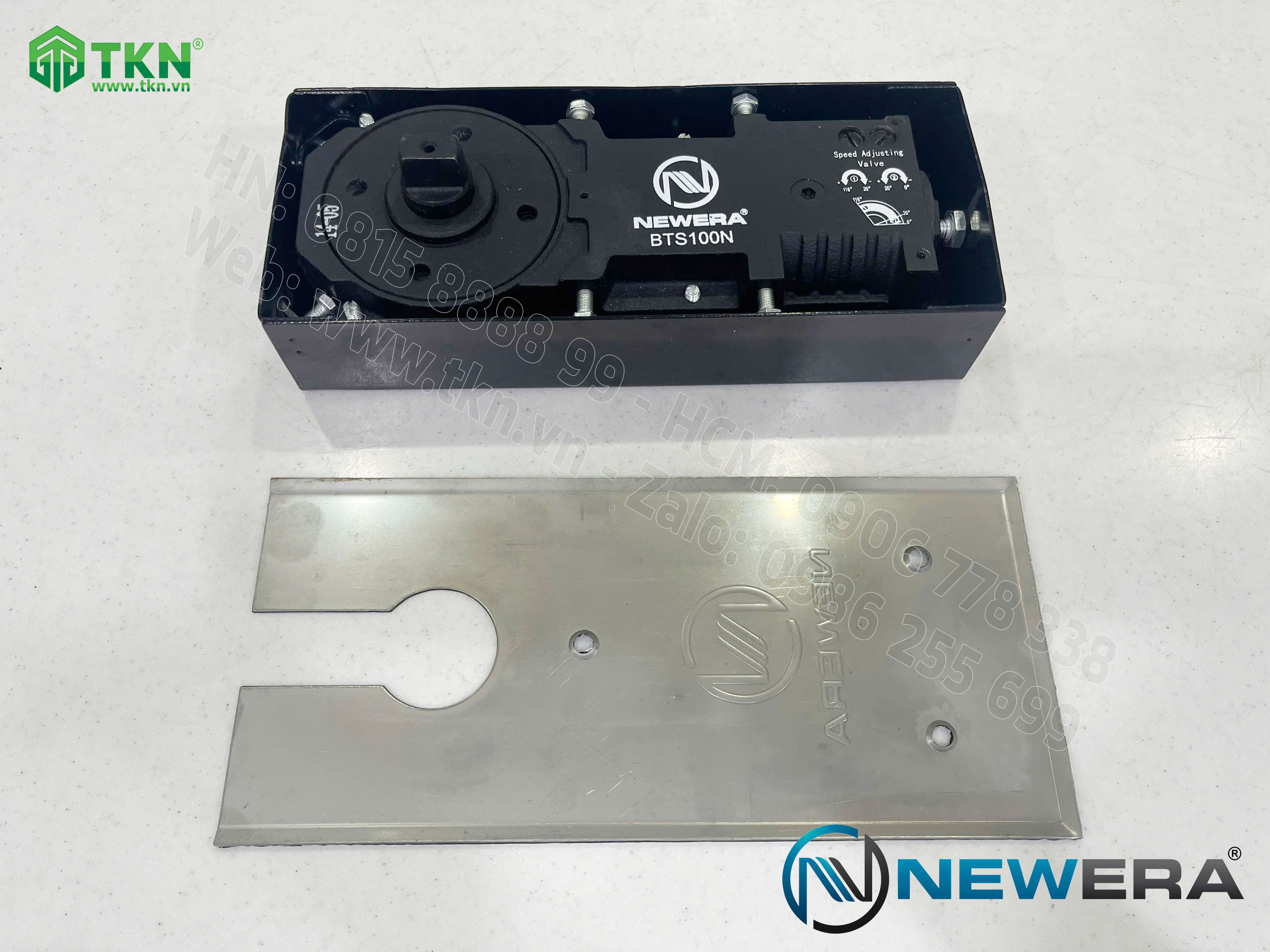 Bản lề sàn NewEra tải trọng 100kg BTS100N 2
