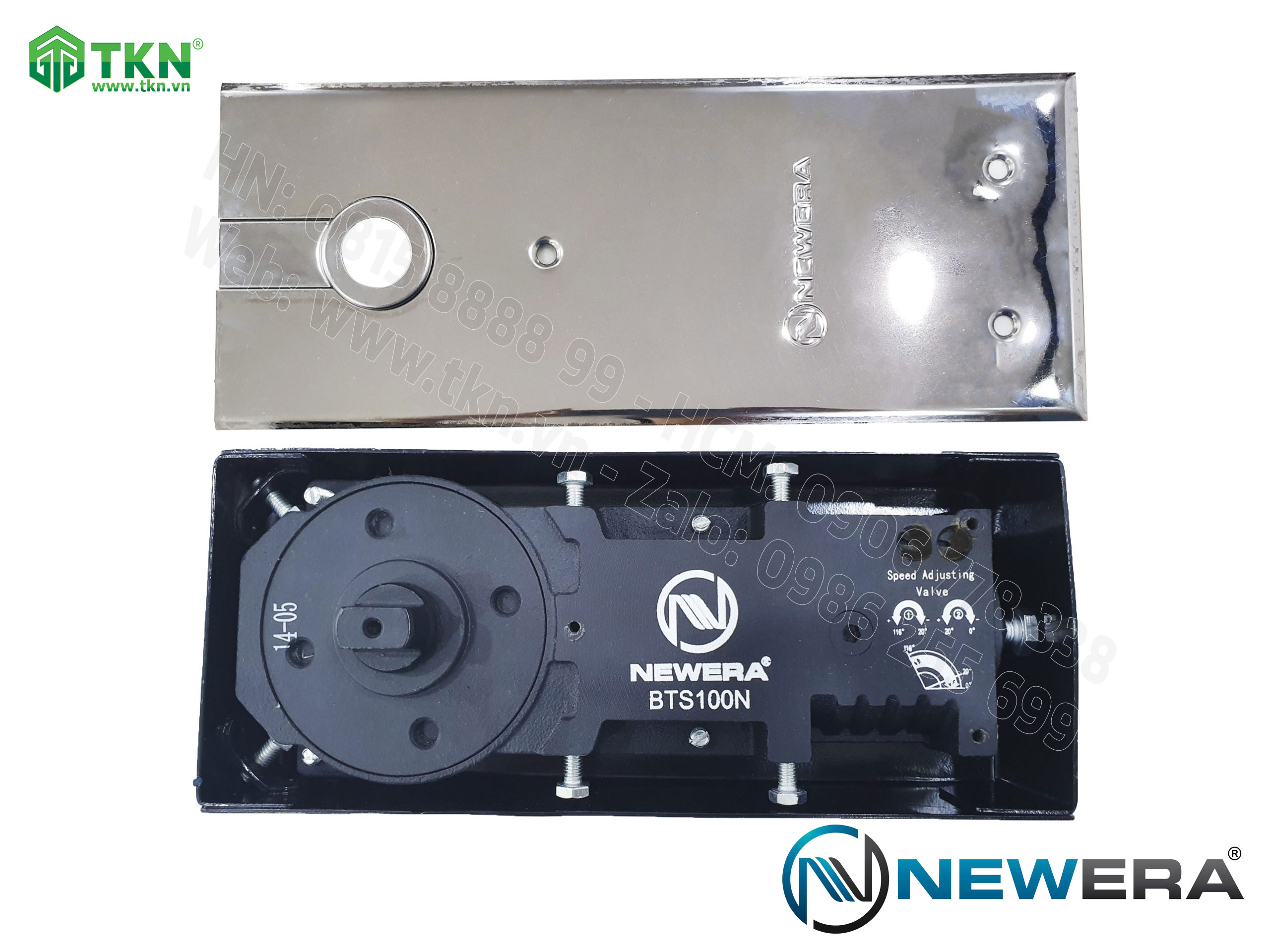 Bản lề sàn NewEra tải trọng 100kg BTS100N 1