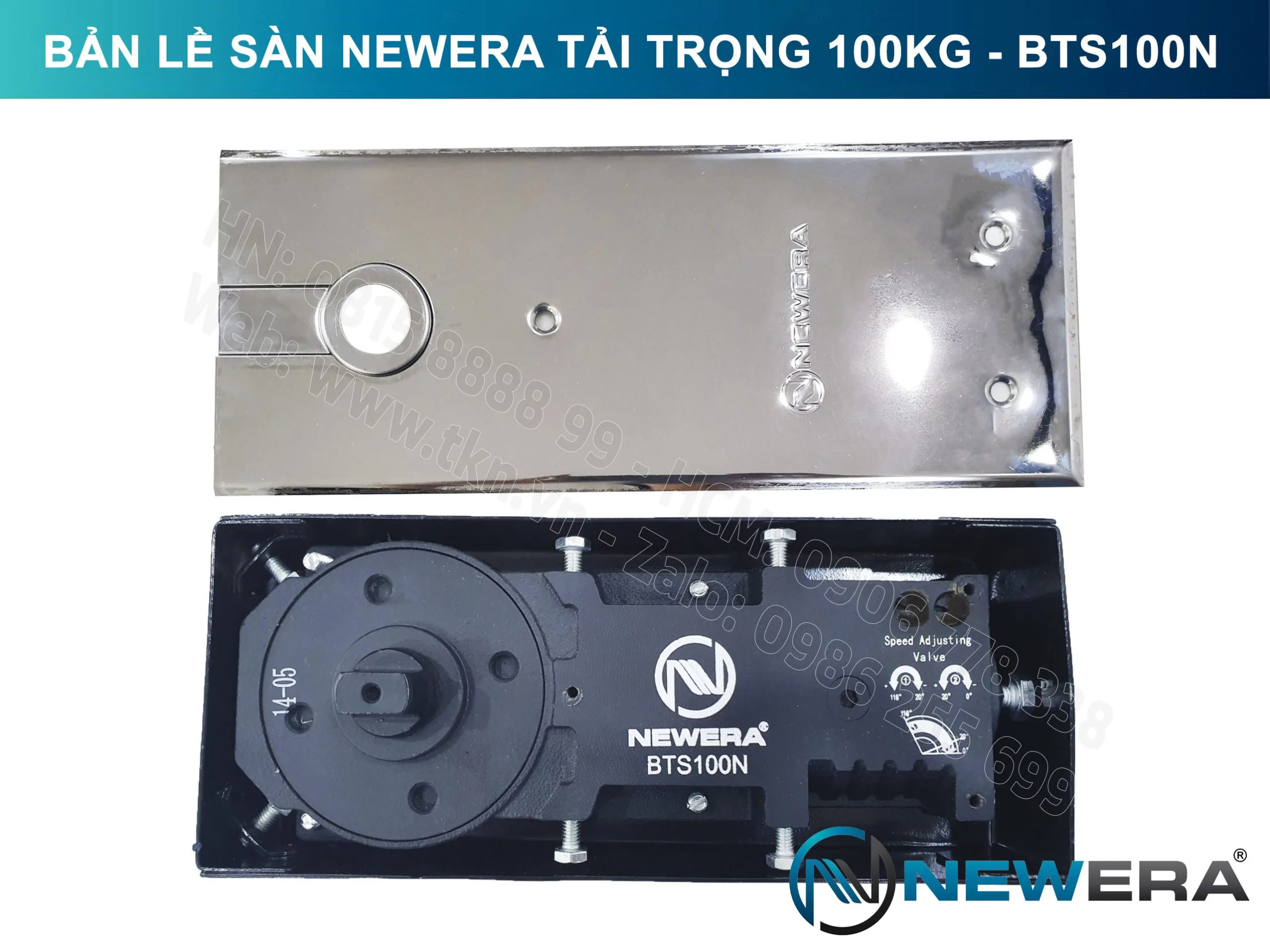 Bản lề sàn NewEra tải trọng 100kg BTS100N