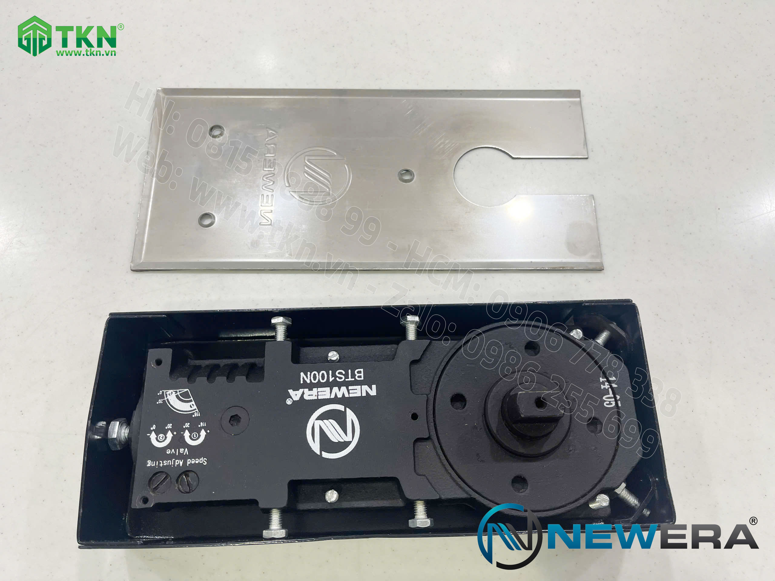 Bản lề sàn NewEra tải trọng 100kg BTS100N 3