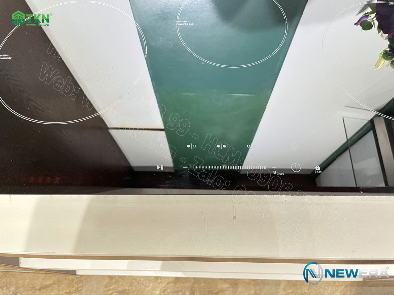 Bếp điện từ NewEra mặt kính gốm thuỷ tinh vitro 3 vùng nấu NE73C3B 3