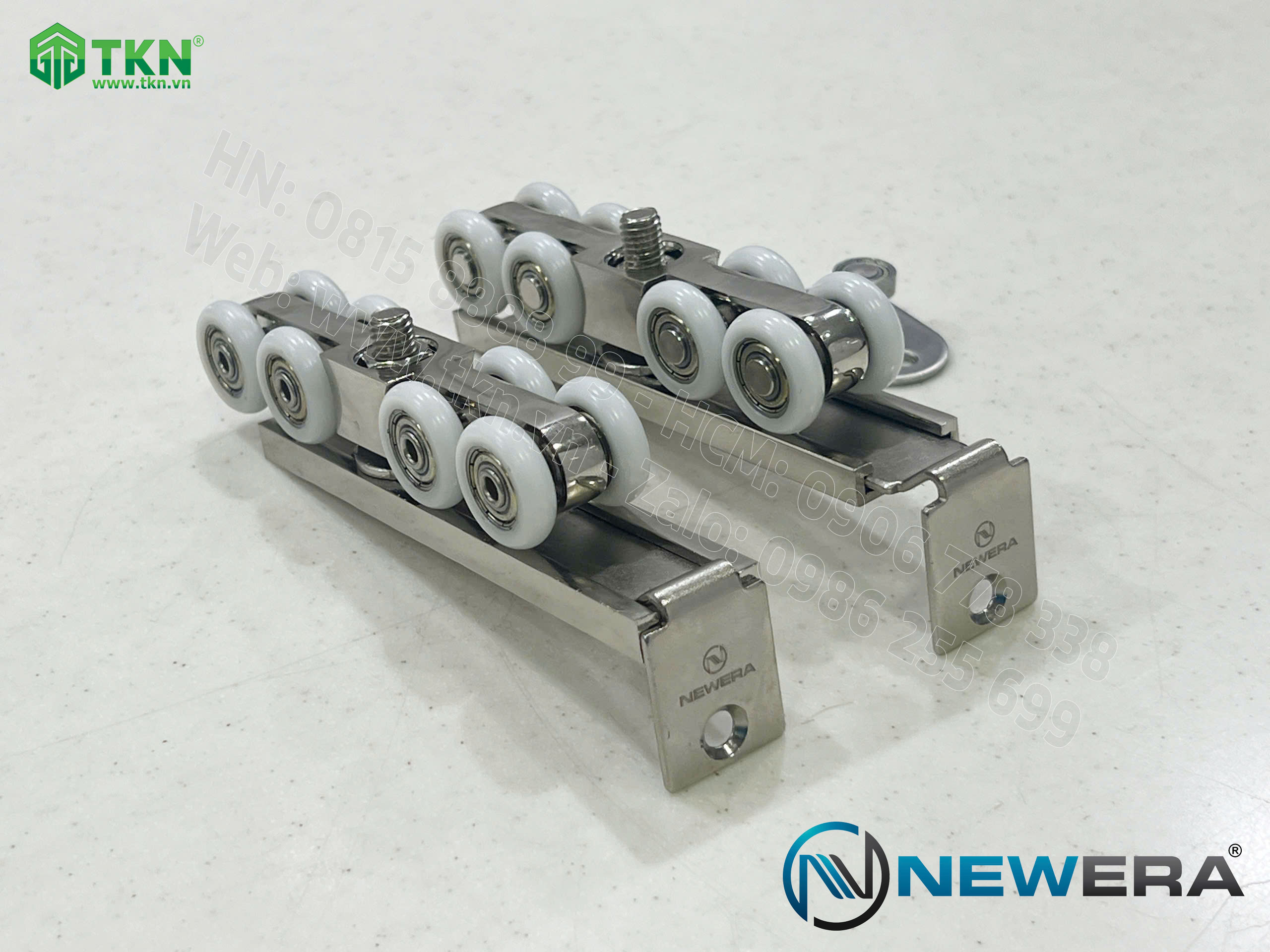 Phụ kiện cửa trượt lùa NewEra tải trọng 120kg/cánh NE119A 15