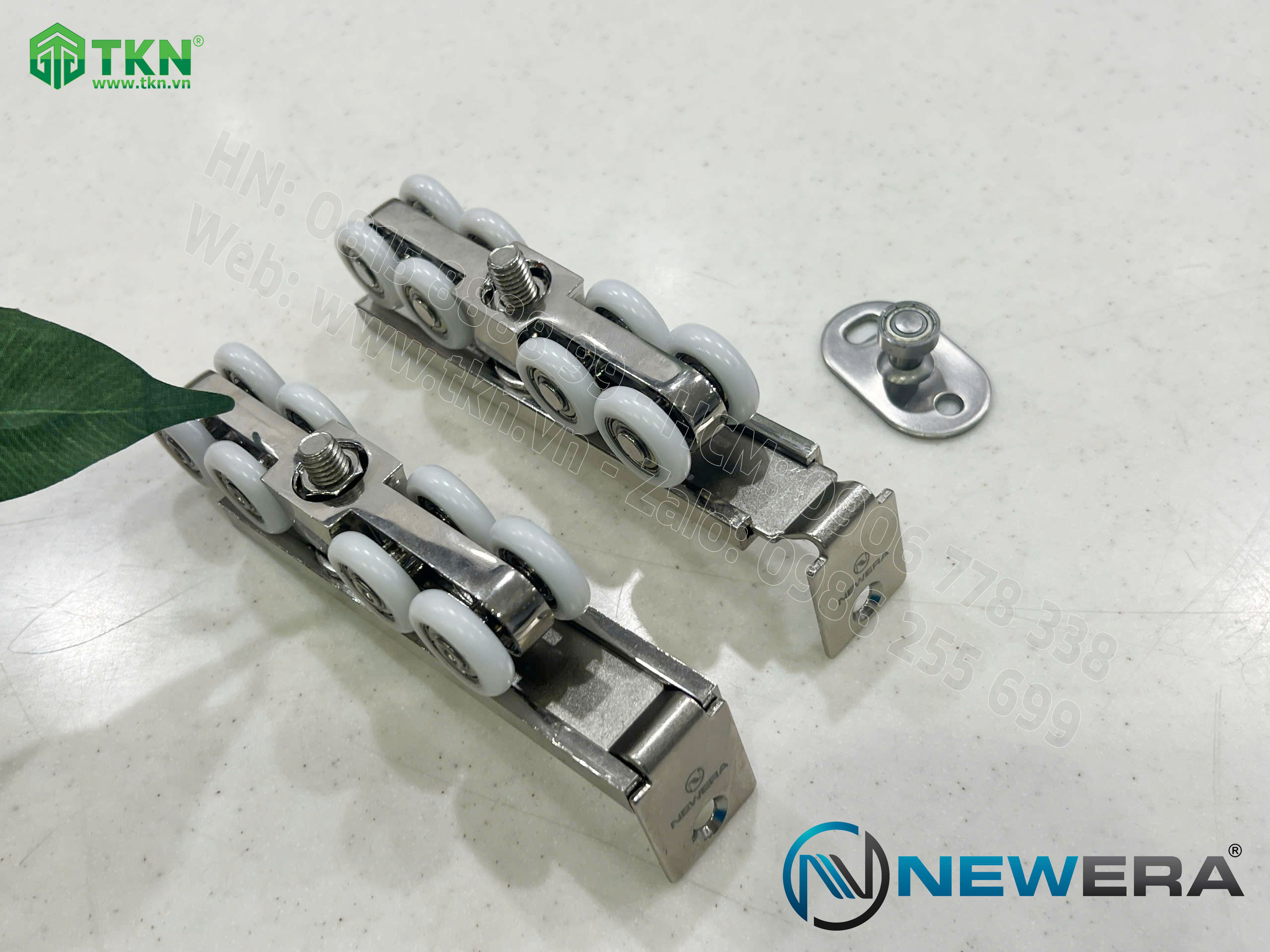 Phụ kiện cửa trượt lùa NewEra tải trọng 120kg/cánh NE119A 14