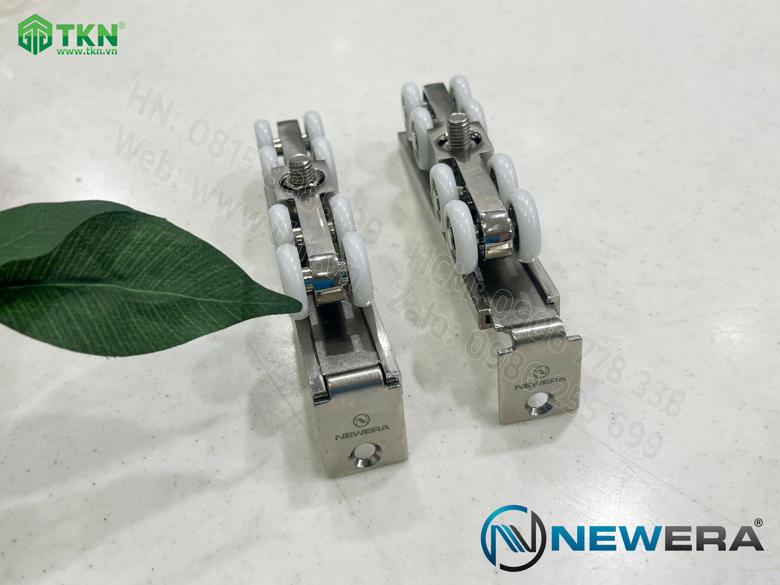 Phụ kiện cửa trượt lùa NewEra tải trọng 120kg/cánh NE119A 13