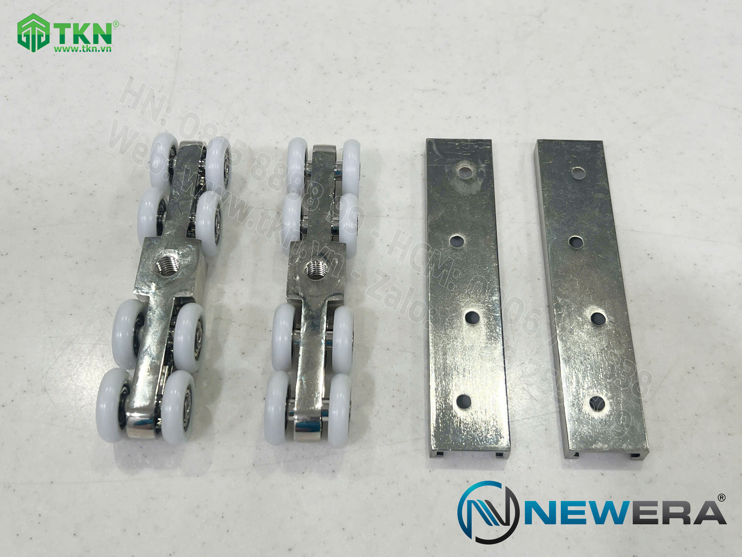 Phụ kiện cửa trượt lùa NewEra tải trọng 120kg/cánh NE119A 17