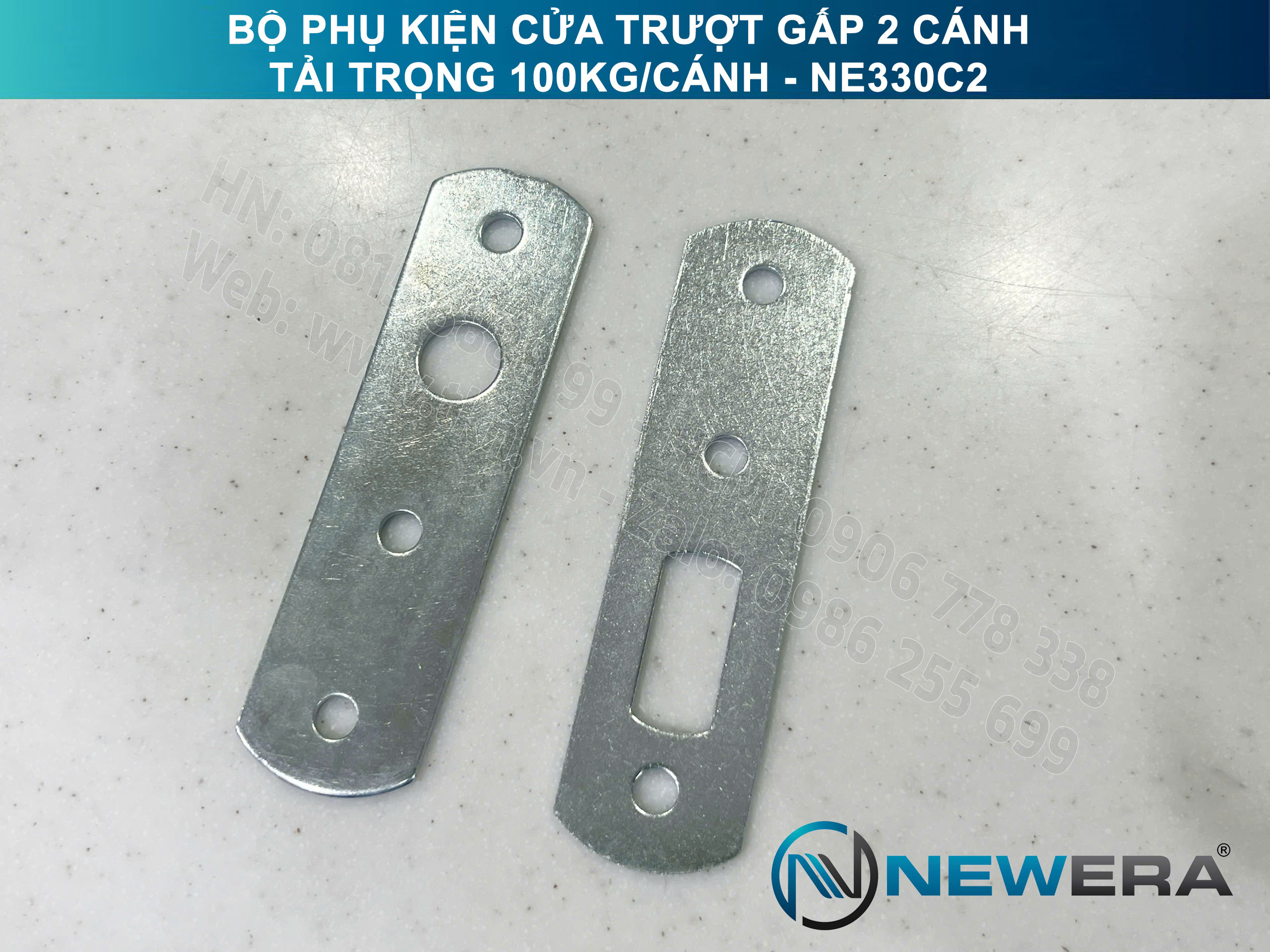 Phụ kiện cửa trượt gấp NewEra tải trọng 100kg/cánh NE330C2 10