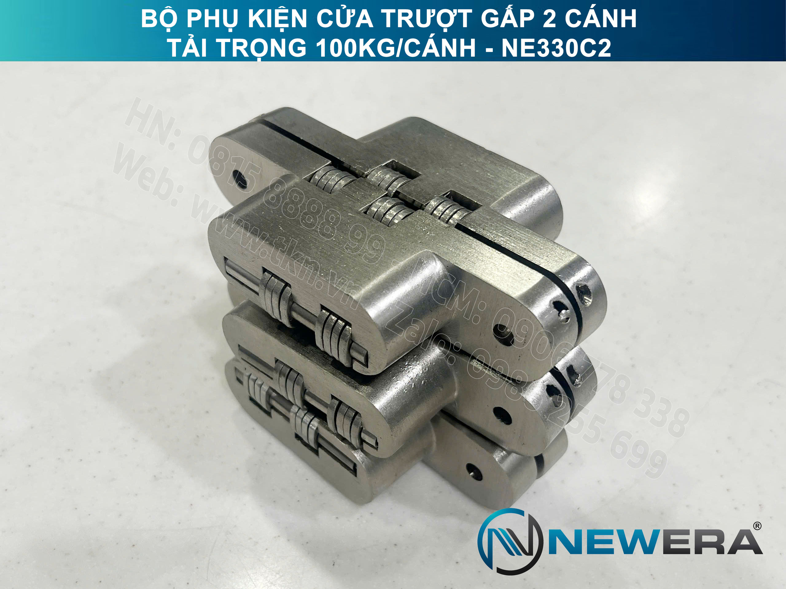 Phụ kiện cửa trượt gấp NewEra tải trọng 100kg/cánh NE330C2 13