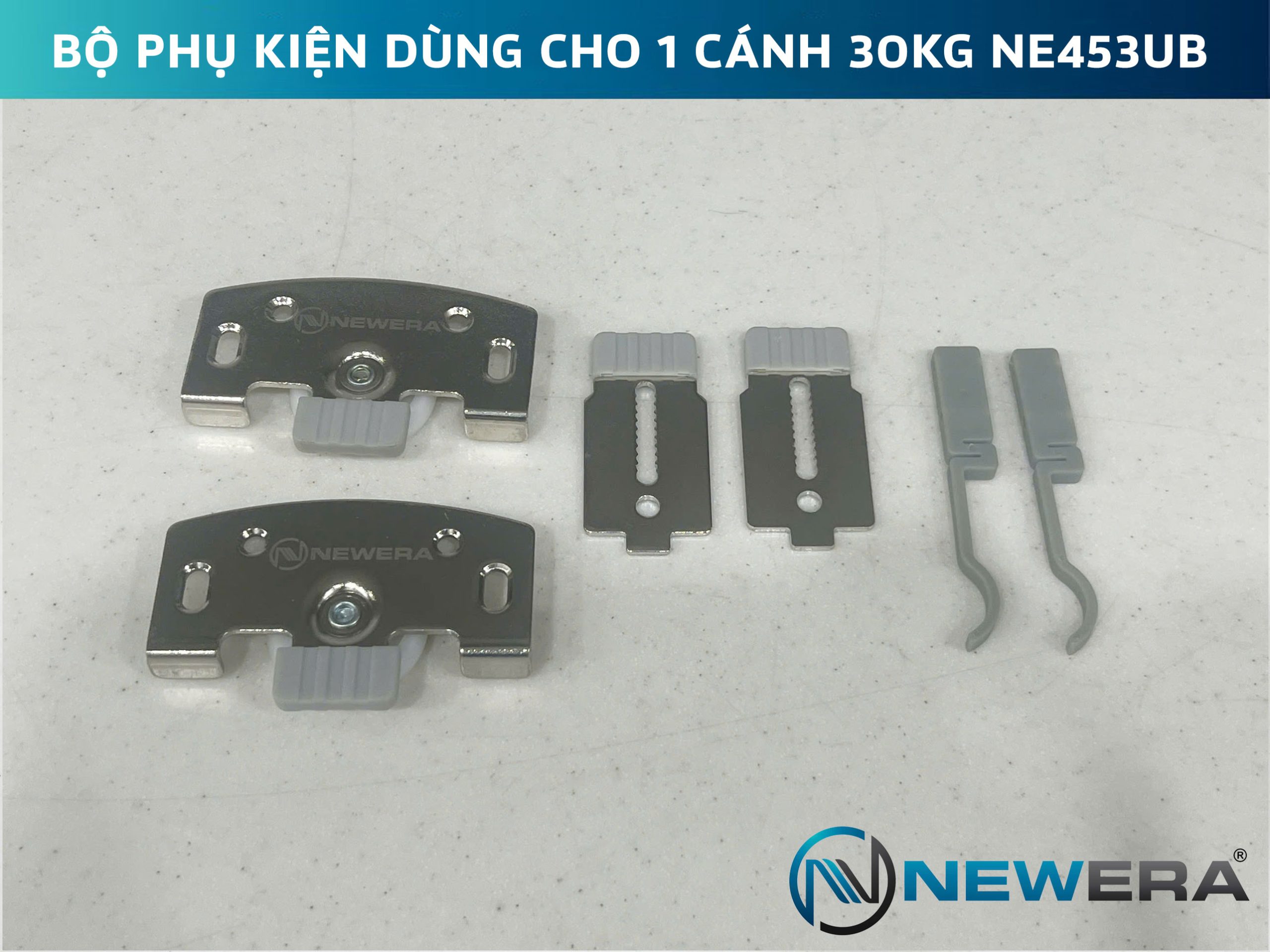 Phụ kiện cửa lùa cánh lọt khuôn NewEra tải trọng 30kg NE453UB