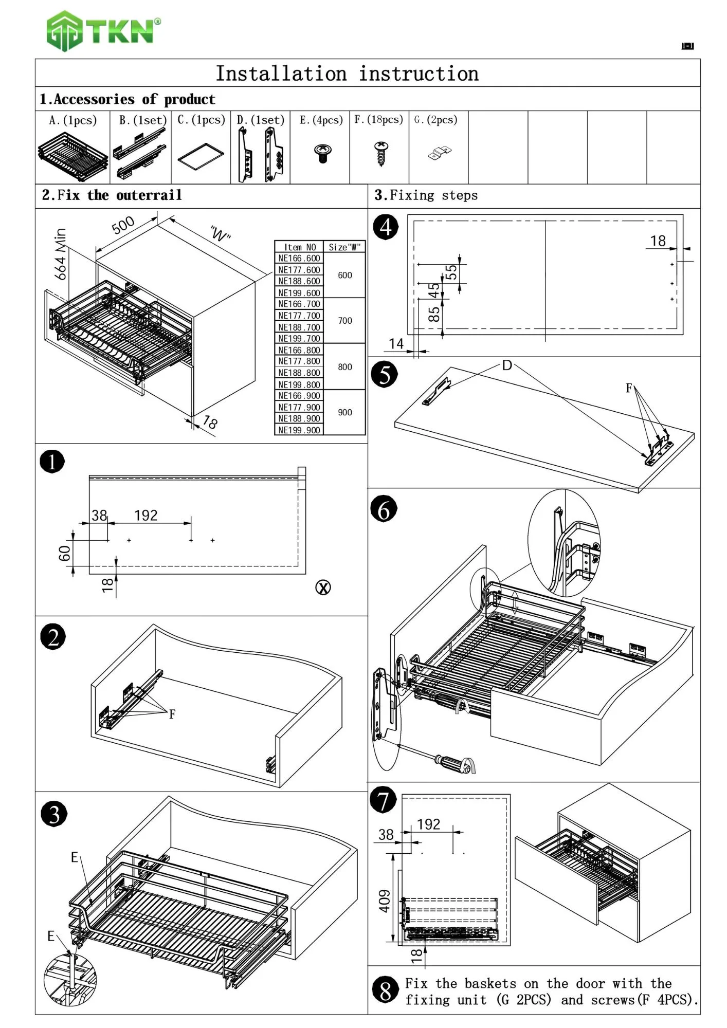 Cách lắp đặt giá bát đĩa NewEra NE177.800A