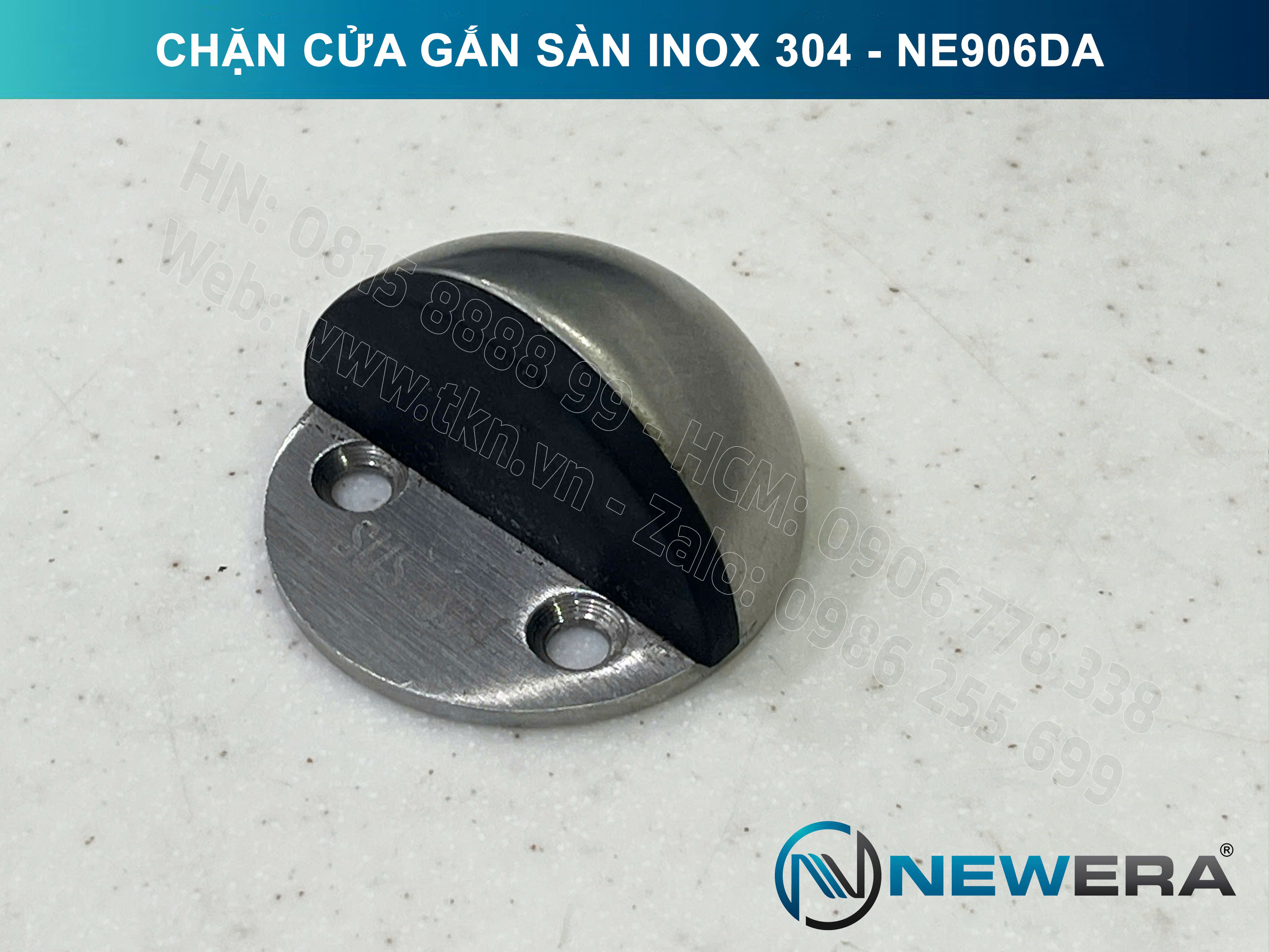 Chặn cửa NewEra inox 304 gắn sàn NE906DA 1