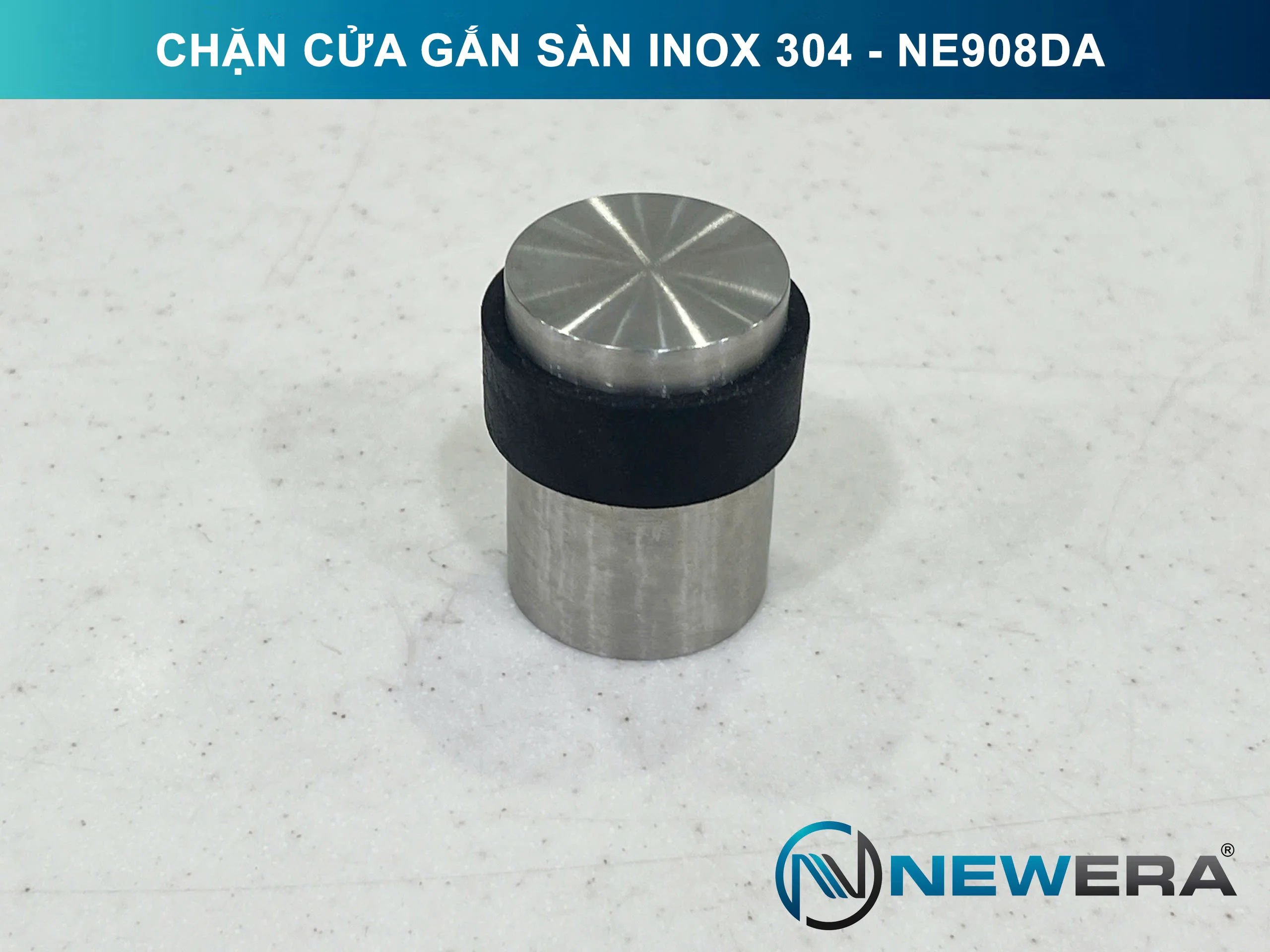Chặn cửa NewEra inox 304 gắn sàn NE908DA