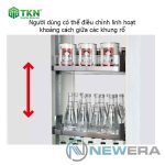 Tủ đồ khô cánh kéo NewEra 6 tầng 6 rổ NE466.400 9