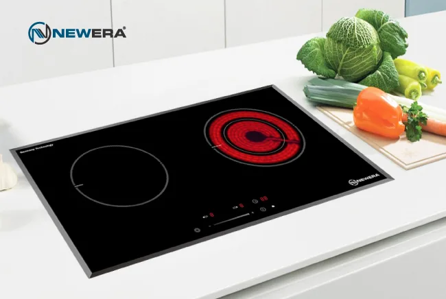 Bếp đôi NewEra 2 vùng nấu 1 từ 1 hồng ngoại NE73C2J 1