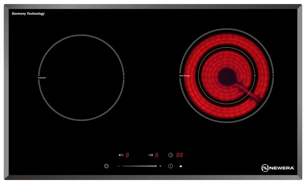 Bếp đôi NewEra 2 vùng nấu 1 từ 1 hồng ngoại NE73C2J 2