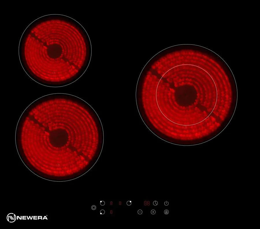 Bếp hồng ngoại NewEra 2 vùng nấu 1 từ 1 hồng ngoại NE6013CC 1