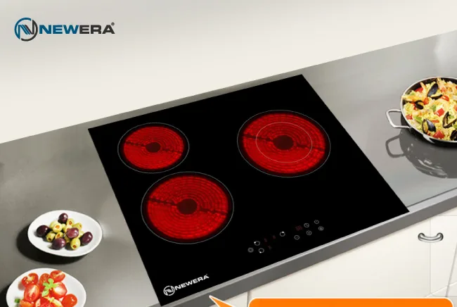 Bếp hồng ngoại NewEra 2 vùng nấu 1 từ 1 hồng ngoại NE6013CC 3