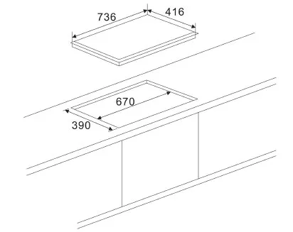Bếp hồng ngoại NewEra thép không gỉ đôi NE8003CC 1