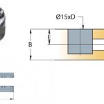 Cam nối Titus kẽm cao cấp gỗ dày tối thiểu 12mm 9406 1