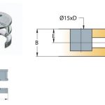 Cam nối Titus kẽm cao cấp gỗ dày tối thiểu 15/16mm 9491 1