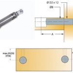 Chốt nối Titus kẽm cao cấp dài 24mm lắp nhanh 5453 1