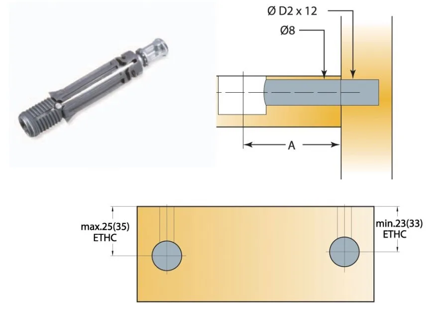 Chốt nối Titus kẽm cao cấp dài 24mm lắp nhanh 5503 1