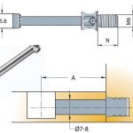 Chốt nối Titus inox 304 dài 34mm 9594 1