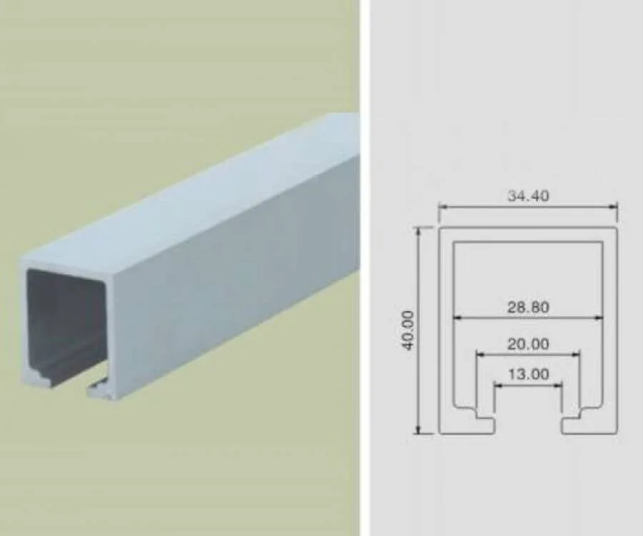 Ray trượt cửa trượt lùa NewEra dài tối đa 6m NE-764GT 1