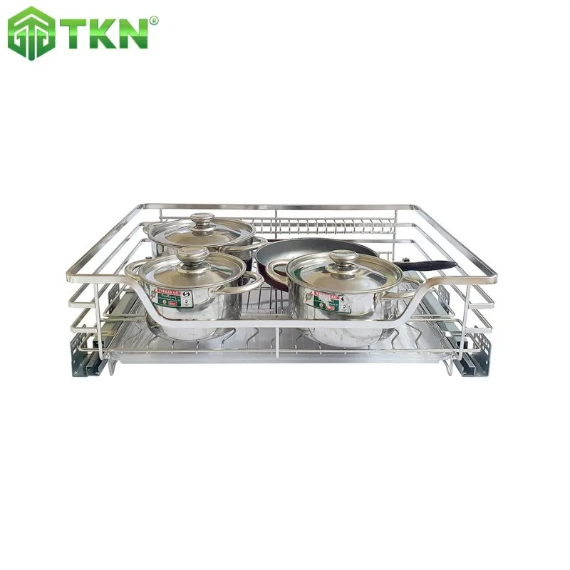 Giá để xoong nồi NewEra 800mm thép mạ Chrome NE188.800A 2