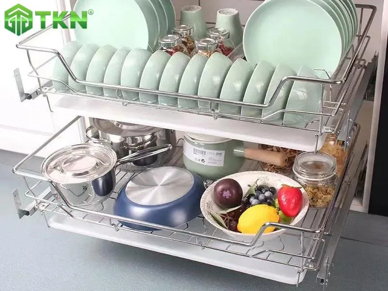 Giá để bát đĩa xoong nồi NewEra NE188.900A làm từ thép mạ crom cao cấp