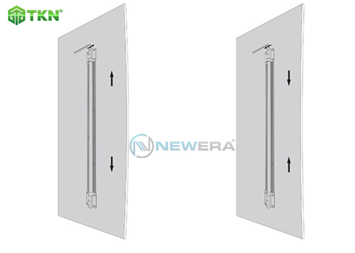 Thanh chống cong cánh tủ bếp NewEra nhựa pp NE027X1 1