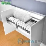 Giá để bát đĩa, thìa đũa NewEra 700mm inox hộp 304 NE366.700