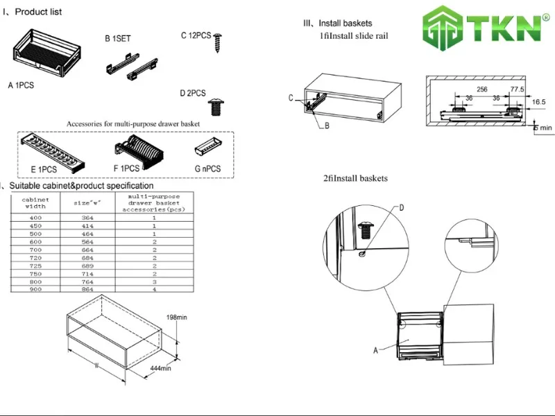 Hướng dẫn lắp đặt giá để xoong nồi NewEra NE188.800A