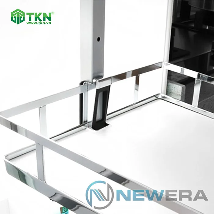 Tủ đồ khô NewEra cánh kéo đáy melamin 6 tầng 6 rổ NE466.400 3